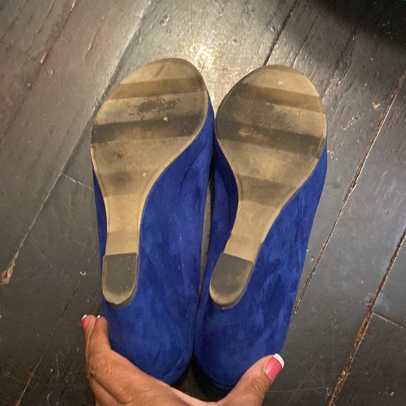 Apt 9 Blue Wedge Heels - Picture 5 of 7